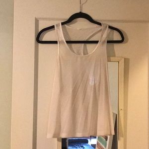 Lululemon tank white cropped